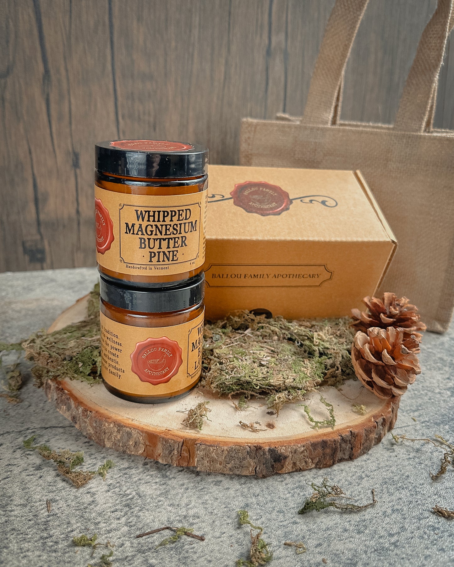 Classic Collection - Pair of Whipped Magnesium Butters - Pine