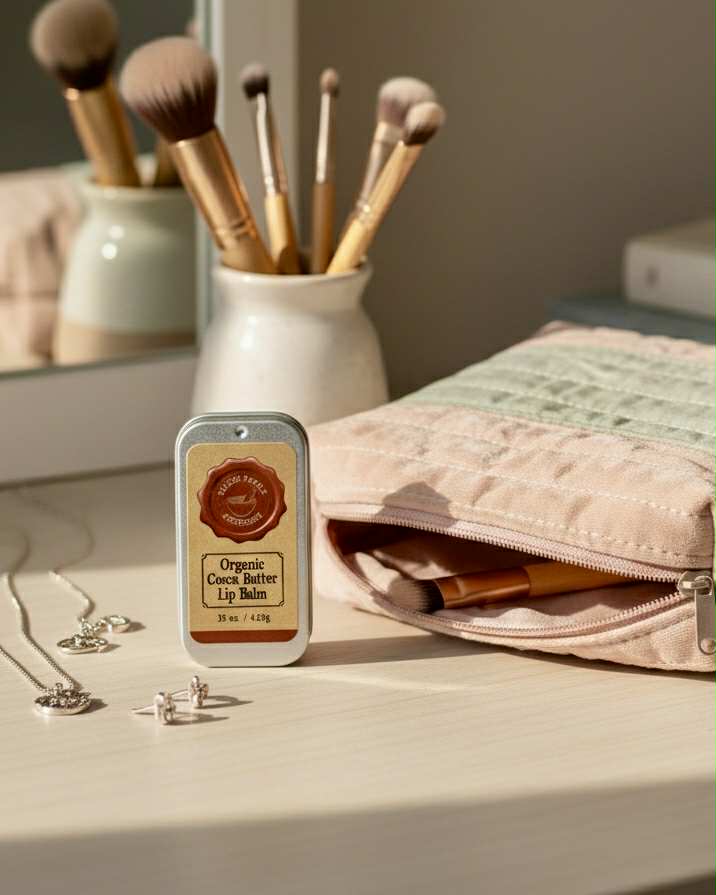 Organic Cocoa Butter Lip Balm - .25 oz