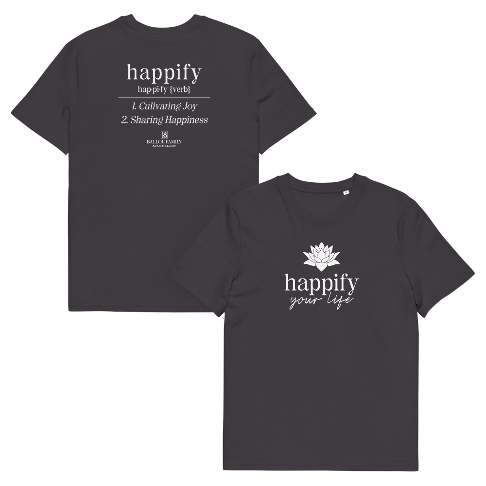 Unisex Happify Your Life Full Front organic cotton t-shirt