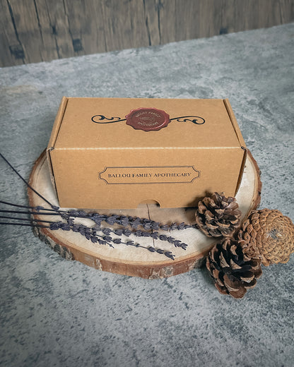 Non-toxic soy candle set with calming lavender scent