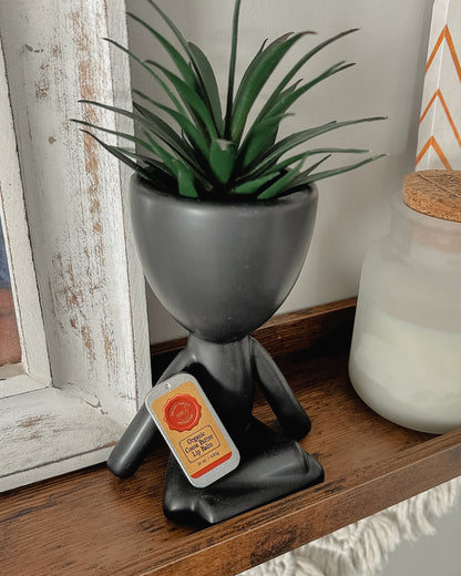Closed tin of Organic Cocoa Butter Lip Balm