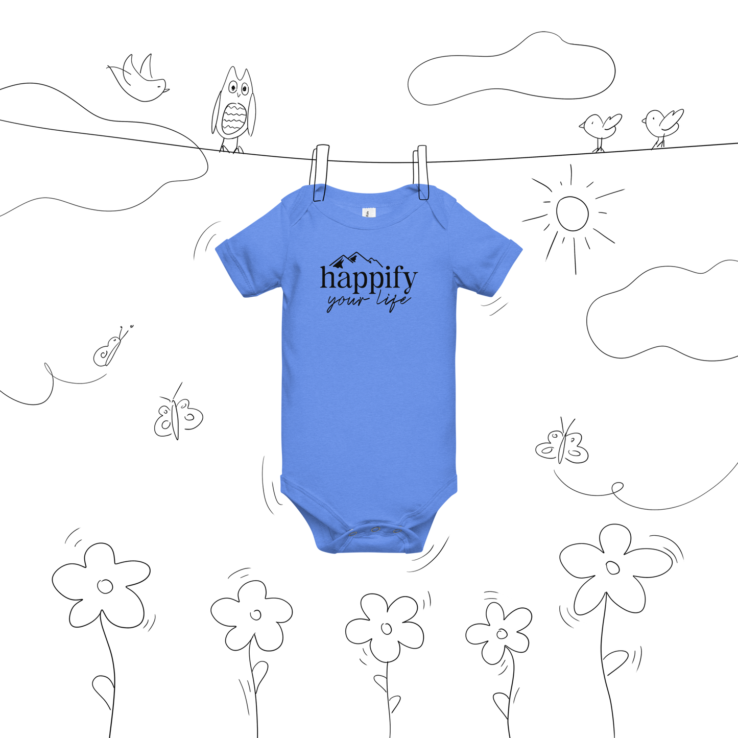Happify Your Life Baby Short Sleeve - Light Colors