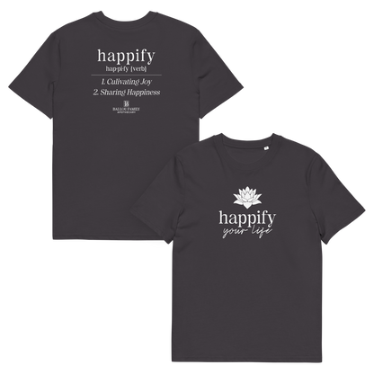 Unisex Happify Your Life Full Front organic cotton t-shirt