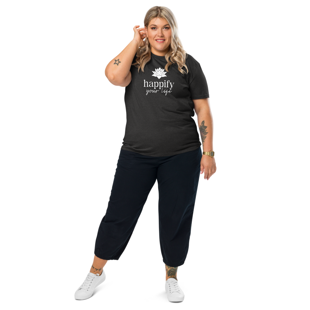 Unisex Happify Your Life Full Front organic cotton t-shirt