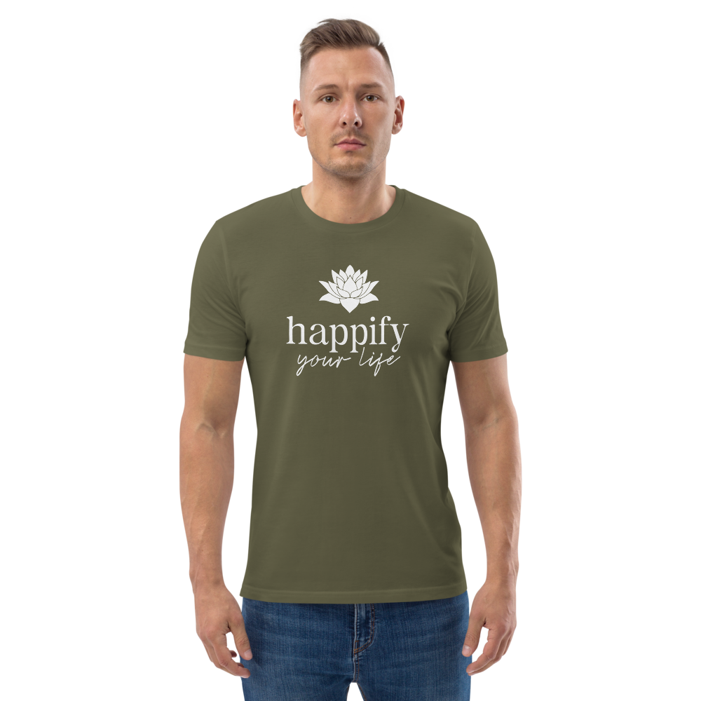 Unisex Happify Your Life Full Front organic cotton t-shirt