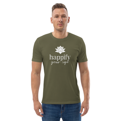 Unisex Happify Your Life Full Front organic cotton t-shirt