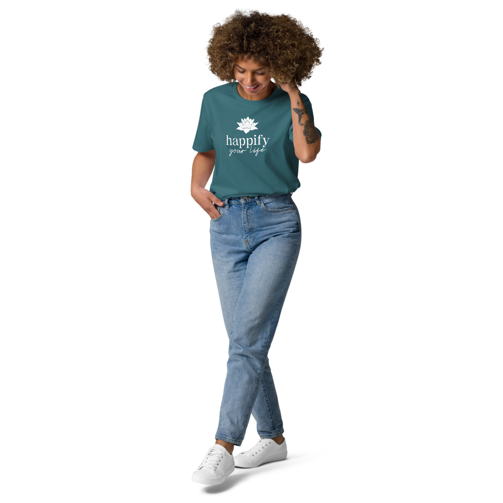 Unisex Happify Your Life Full Front organic cotton t-shirt