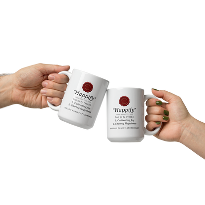 Happify Coffee Mug – Ceramic Mindful Morning Cup